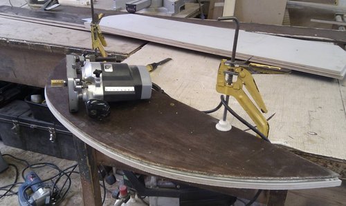 routing new plywood using original end