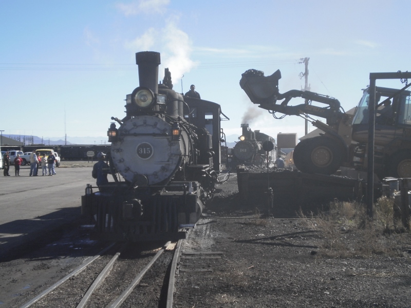Coaling the locomotives at Antonito.